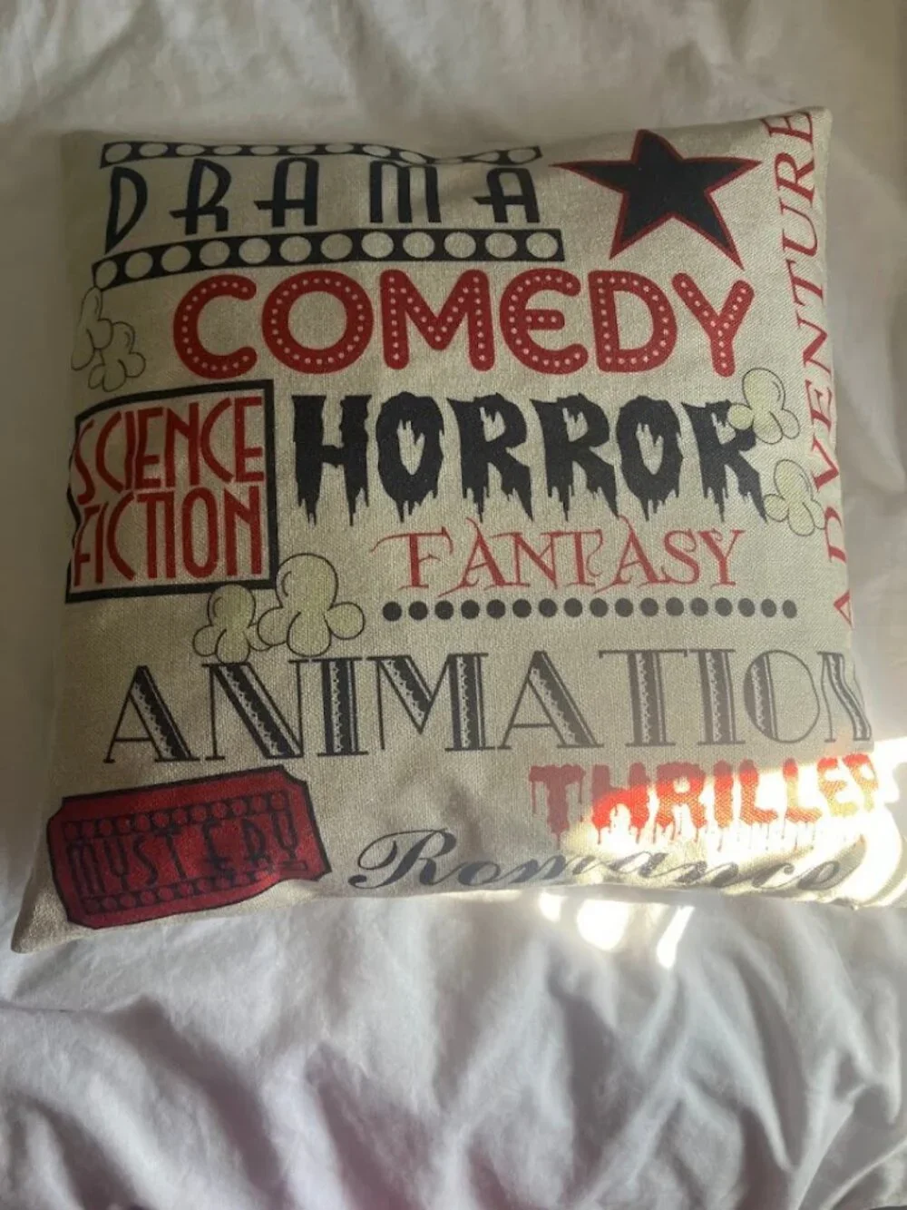 Movie themed throw pillows